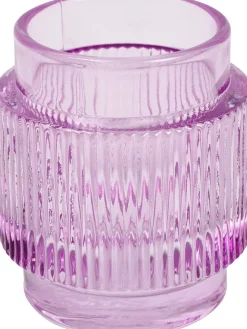 Countryfield Kerzenständer Ianna lila D 7 H 8 cm