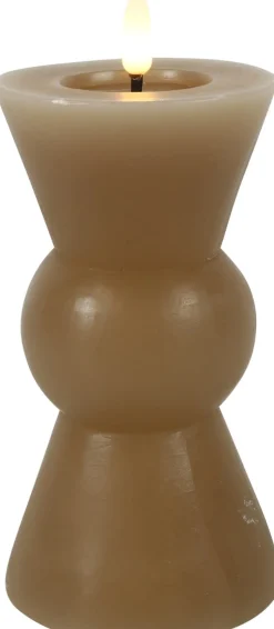 Countryfield LED Kerze Lyon beige D 8 H 18 cm