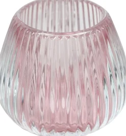 Countryfield Teelichthalter Carlin rosa D 10,2 H 8,5 cm