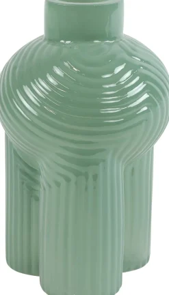 Countryfield Vase Ledger grün D 13 H 20 cm