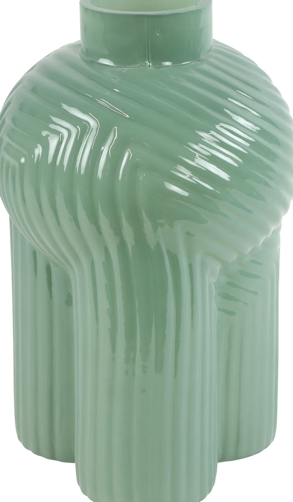 Countryfield Vase Ledger grün D 20 H 30 cm