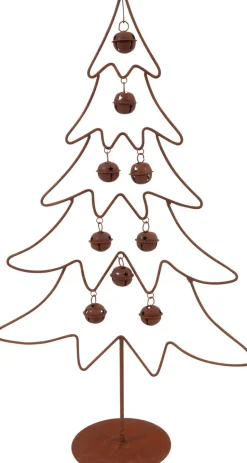 Countryfield Weihnachtsbaum mit Kugeln braun 32 x 13 x 55,5 cm