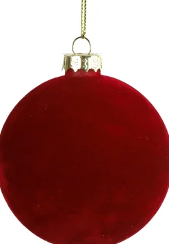 Countryfield Weihnachtskugel Yana rot D 8 cm