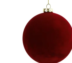 Countryfield Weihnachtskugel Yana rot D 12 cm