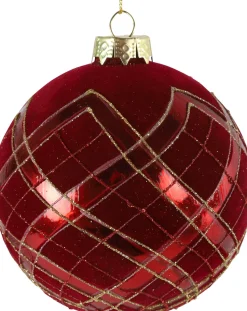Countryfield Weihnachtskugel McBee rot D 8 cm