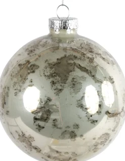 Countryfield Weihnachtskugel Rosalin silber D 8 cm