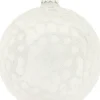 Countryfield Weihnachtskugel Clara weiß D 8 cm