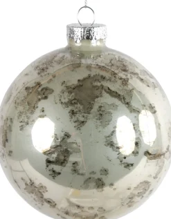 Countryfield Weihnachtskugel Rosalin silber D 10 cm