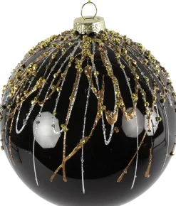 Countryfield Weihnachtskugel Jonie schwarz D 12 cm