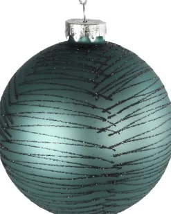 Countryfield Weihnachtskugel Zenda blau D 8 cm