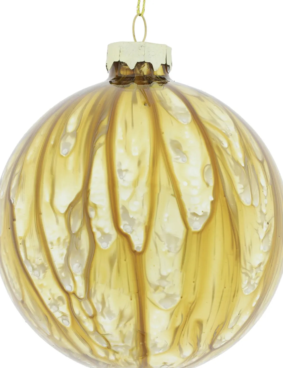 Countryfield Weihnachtskugel Xavi gold D 8 cm