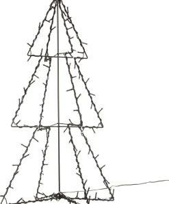 3D LED Weihnachtsbaum H 77 cm mit 120 LEDs warmweiß