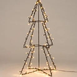 3D LED Weihnachtsbaum H 77 cm mit 120 LEDs warmweiß