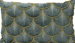 Decoris Dekokissen blau / grau 30 x 50 x 2 cm