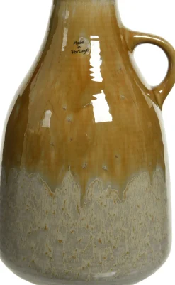 Decoris Vase bernsteinfarben D 16 H 27 cm