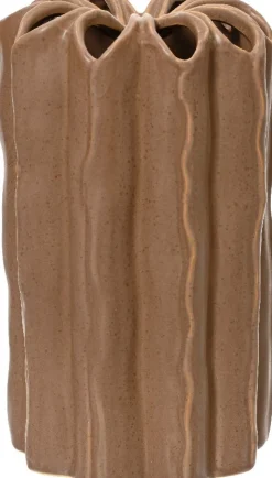 Decoris Vase Cacta braun D 13,5 H 22 cm