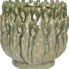 Decoris Vase grün D 17,5 H 17 cm