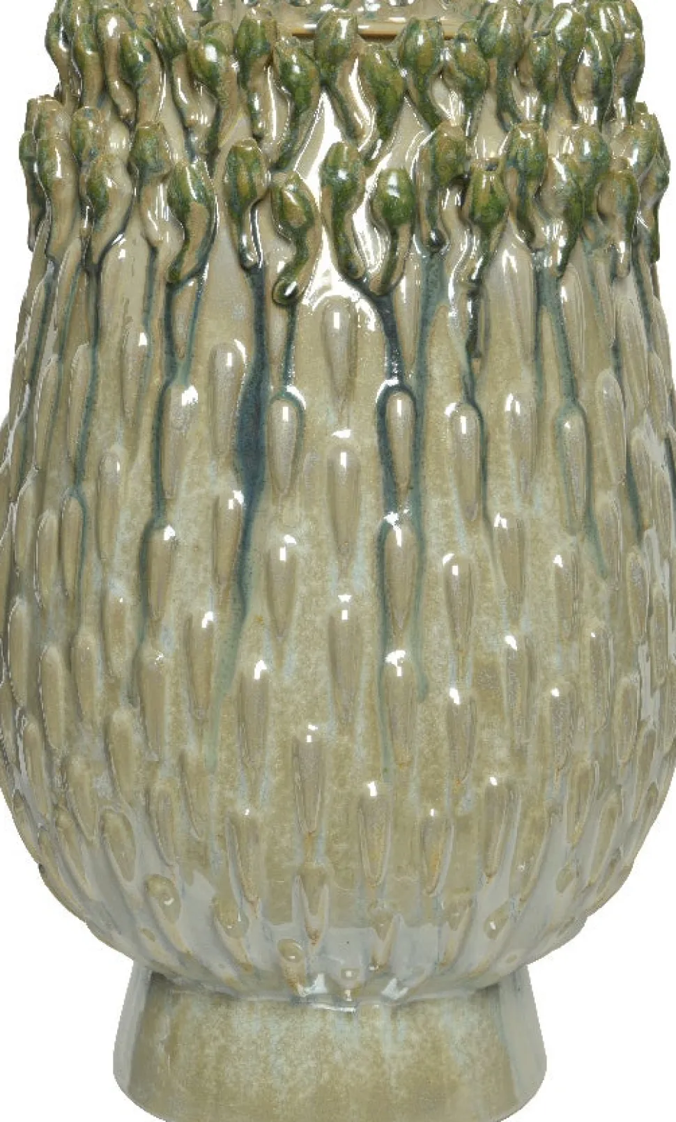 Decoris Vase grün D 24,5 H 39,5 cm