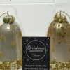 Decoris Weihnachtsbaumschmuck Uhr creme D 6,5 H 8 cm 2 St.