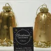 Decoris Weihnachtsbaumschmuck Uhr gold D 6,5 H 8 cm 2 St.