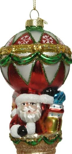 Decoris Weihnachtsbaumschmuck Ballon mehrfarbig H 13 cm