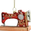 Decoris Weihnachtsbaumschmuck Nähmaschine mehrfarbig 10 x 3,5 x 6,5 cm