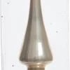 Decoris Weihnachtsbaumspitze glänzend creme D 6 H 26 cm