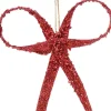 Decoris Weihnachtsbaumschmuck Schleife rot 12 x 1,2 x 16 cm
