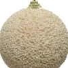 Decoris Weihnachtskugel creme D 8 cm