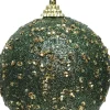 Decoris Weihnachtskugel grün D 8 cm