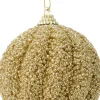 Decoris Weihnachtskugel hellgoud D 8 cm