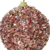 Decoris Weihnachtskugel rosa D 8 cm