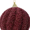 Decoris Weihnachtskugel rot D 8 cm
