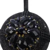 Decoris Weihnachtskugel schwarz D 8 cm