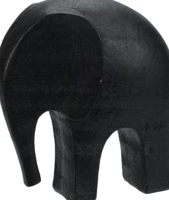 Dekofigur Elefant schwarz 14 x 7 x 15 cm