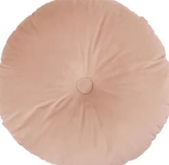 Dekokissen Button rosa 45 x 45 x 10 cm
