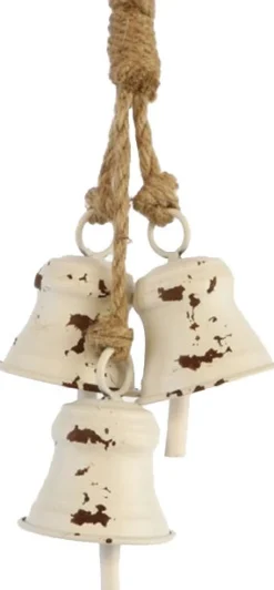 Dekoration Anhänger Glocke weiß 15 x 8 x 40 cm