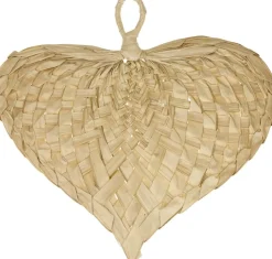 Dijk Natural Collections Weihnachtsdeko Wand Hart natur 60 x 55 cm