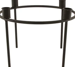 Dijk Natural Collections Kerzenständer Duco schwarz D 27 H 20 cm