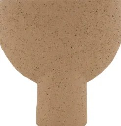Dijk Natural Collections Vase mit Fuß Paolo braun 25 x 7,5 x 25,5 cm