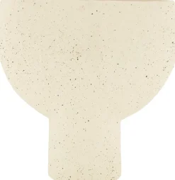 Dijk Natural Collections Vase mit Fuß Paolo weiß 25 x 7,5 x 25,5 cm