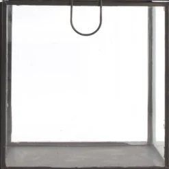 Dijk Natural Collections Aufbewahrungsbox Glas schwarz 13,5 x 13,5 x 13,5 cm