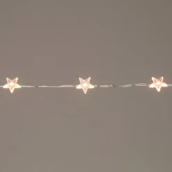 Drahtlichterkette silber 2 m mit 40 LEDs warmweiß