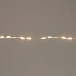 Drahtlichterkette silber 2 m mit 132 LEDs warmweiß