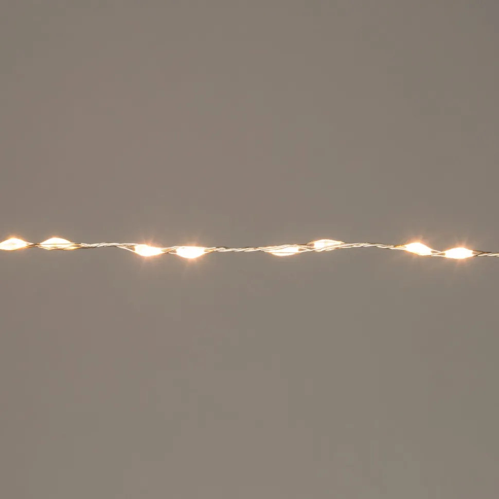 Drahtlichterkette silber 5 m mit 330 LEDs warmweiß
