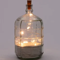 Drahtlichterkette Stern für Flasche mit 10 LEDs warmweiß 1 m