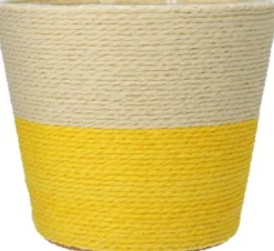 Duif Pflanzkorb Riley naturell / gelb D 15,5 H 13 cm