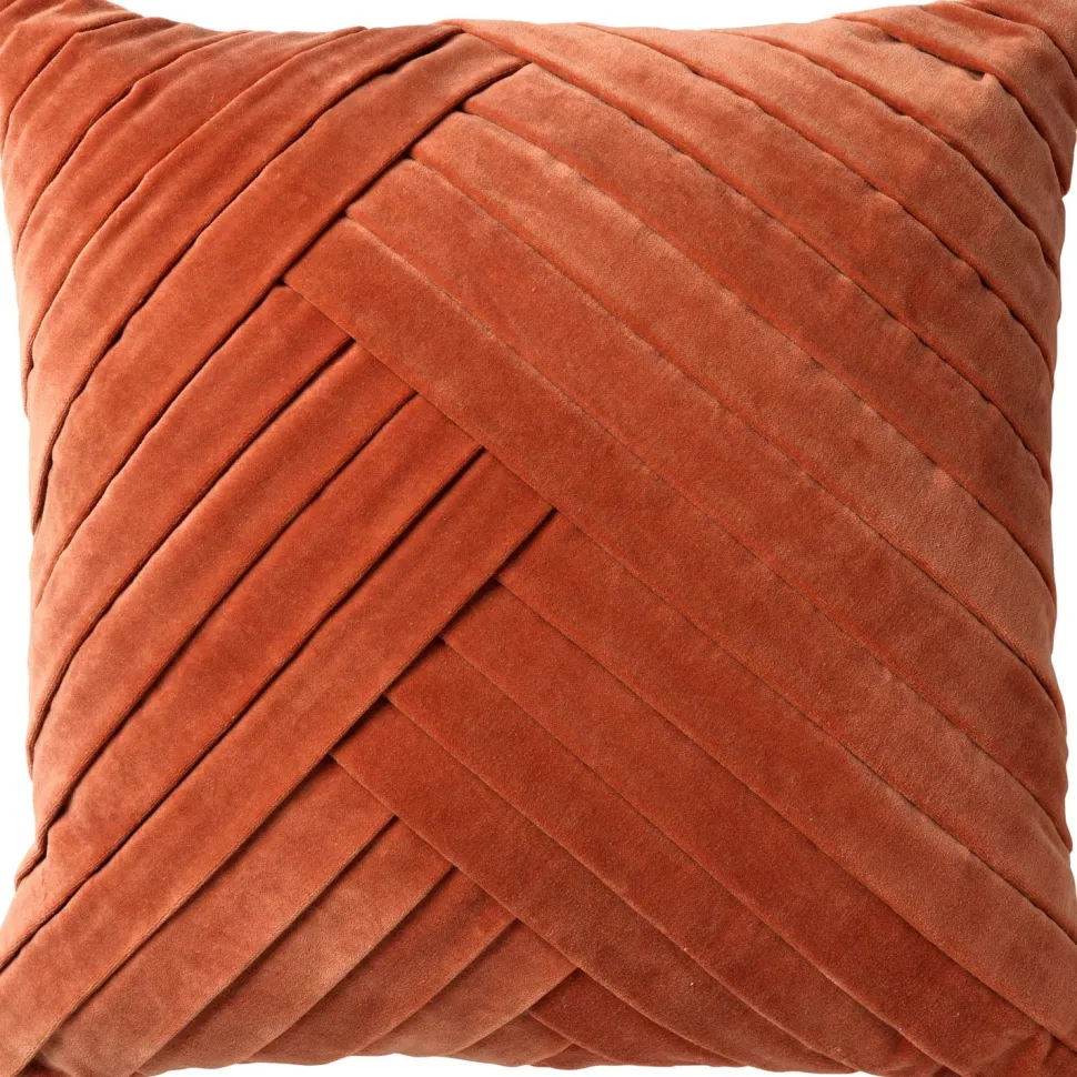 Dutch Decor Dekokissen Gidi terracotta 45 x 45 x 10 cm