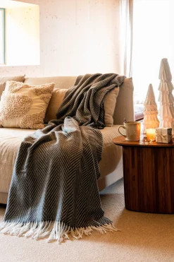 Dutch Decor Plaid Josefien grau 140 x 180 cm