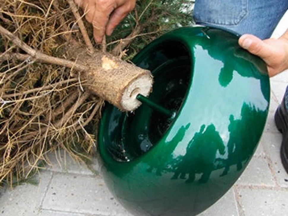 EasyFix Weihnachtsbaumständer grün D 39 cm